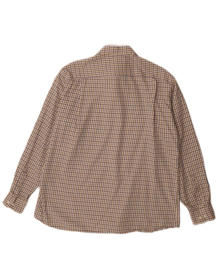 Ungaro Chemise Coupe Classique XL Beige à Carreaux Homme
