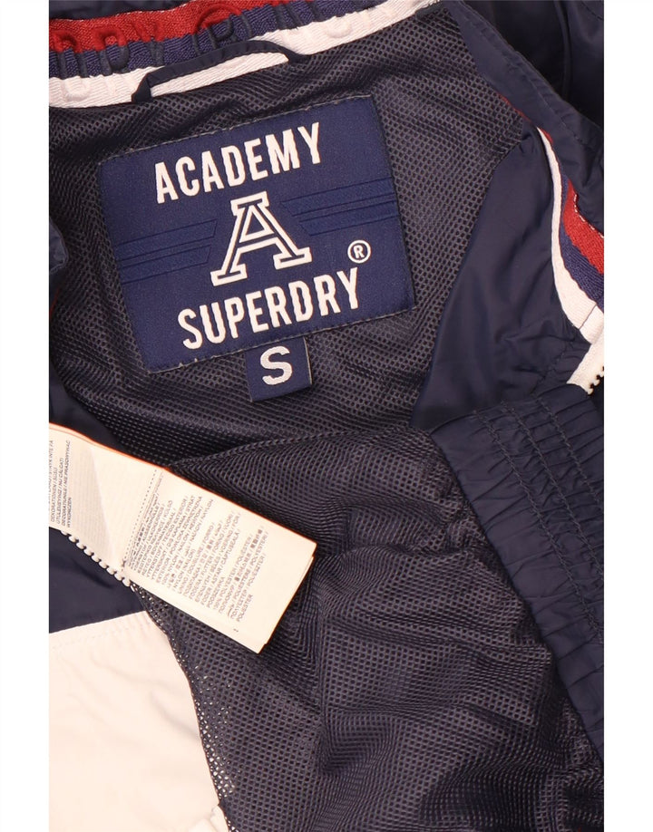 Superdry Veste de survêtement pour femme UK 10 Small Bleu marine Colourblock