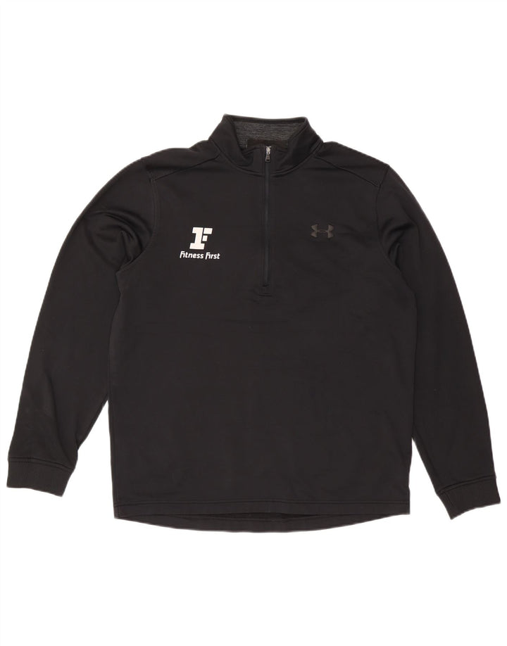 Under Armour Sweat-Shirt Cold Gear Graphic Zip Neck Homme Noir Moyen