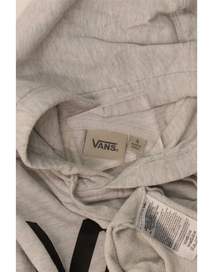 Vans Pull à capuche graphique pour homme Petit coton moucheté gris