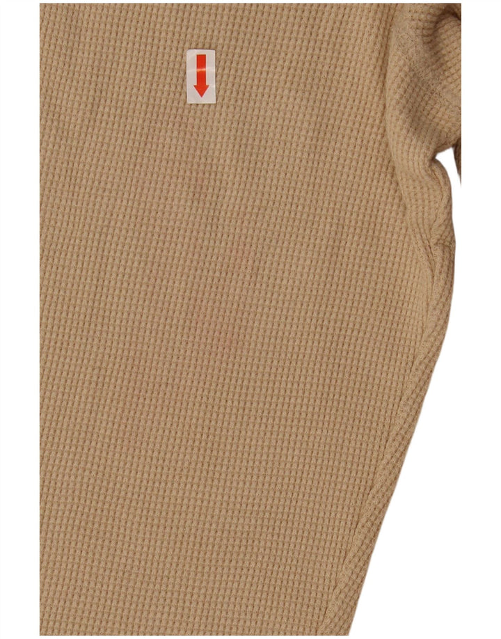 IZOD Haut Homme Manches Longues Coton Beige Moyen
