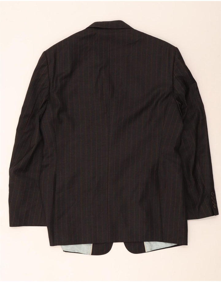 Ted Baker Veste blazer à 3 boutons pour homme EU 42 XL en laine rayée grise