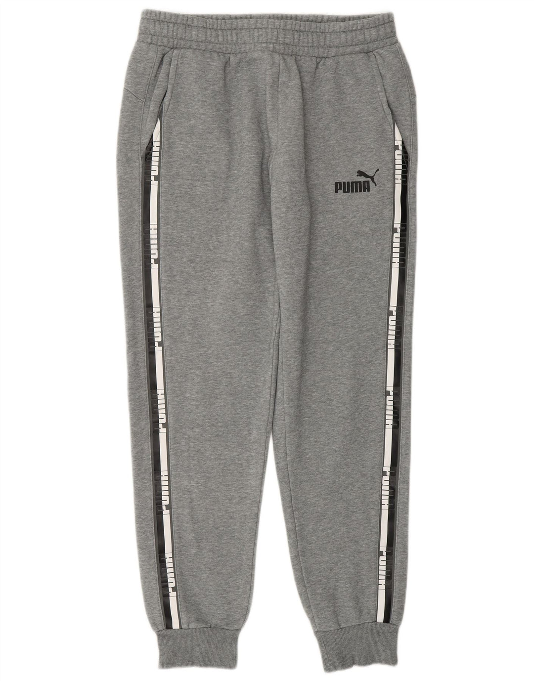 Puma Pantalon de Survêtement Graphique Joggers Homme Gris Moyen Moucheté Coton