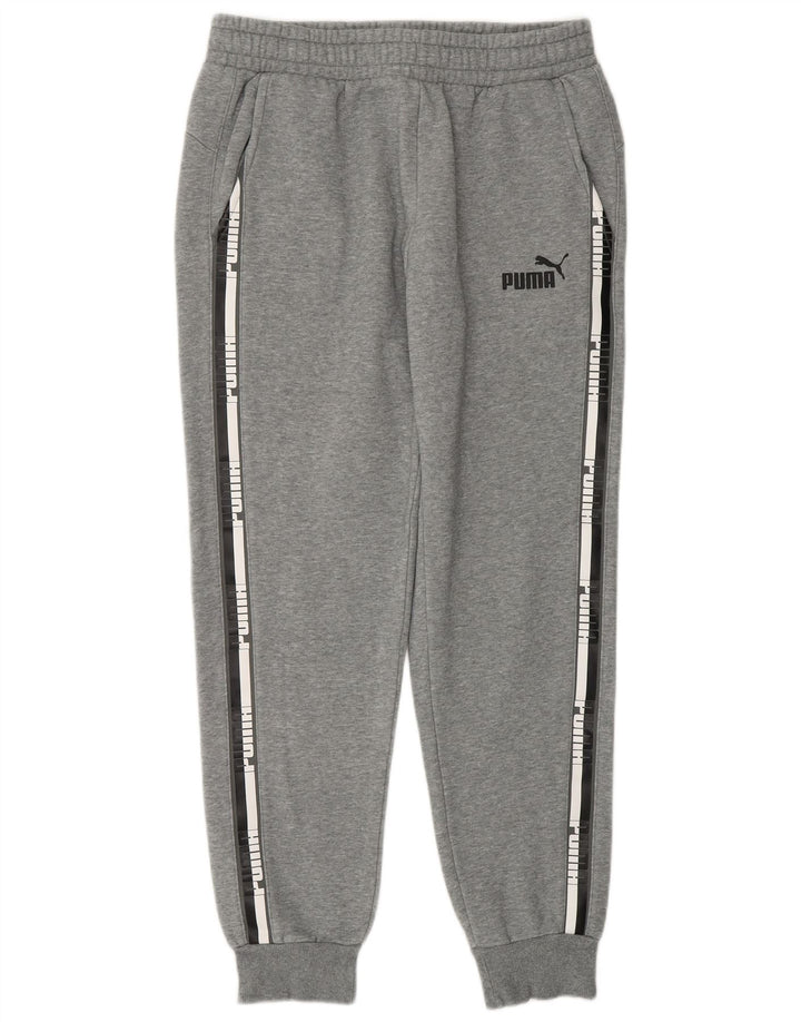 Puma Pantalon de Survêtement Graphique Joggers Homme Gris Moyen Moucheté Coton