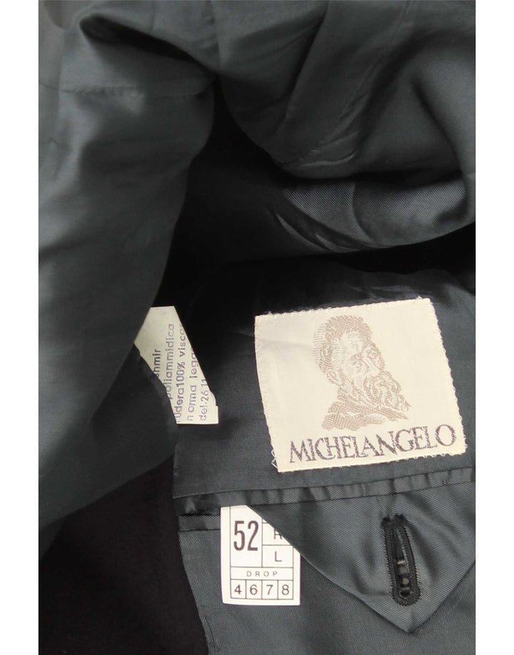 Michelangelo Veste Blazer 3 Boutons Homme IT 52 XL Bleu Marine Laine