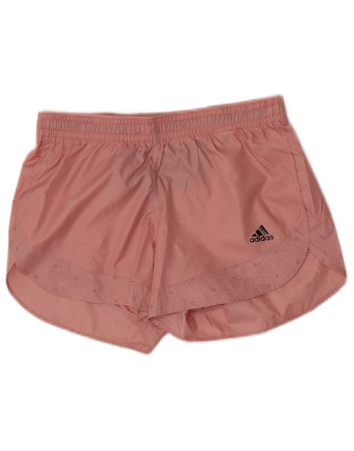 Adidas Short de sport de course pour femme UK 8 Petit Rose Polyester