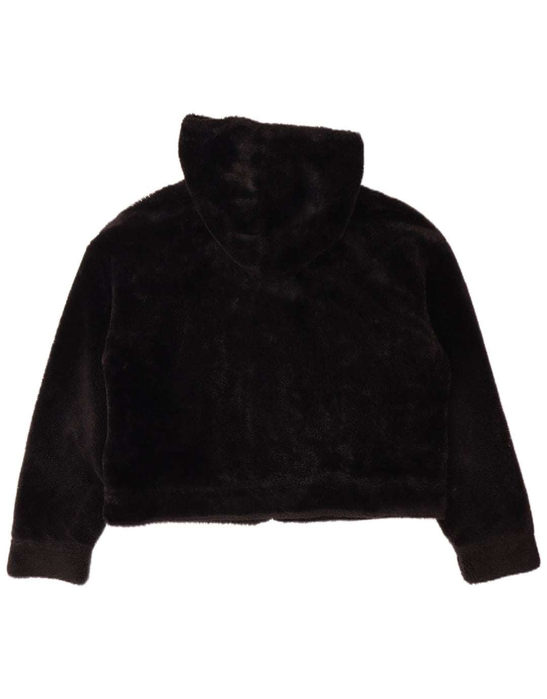 UGG Veste polaire à capuche pour femme UK 14 Medium Noir Polyester