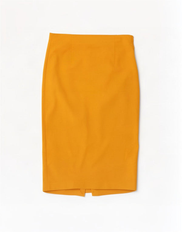 Jupe Crayon Femme Zara Large W30 Jaune