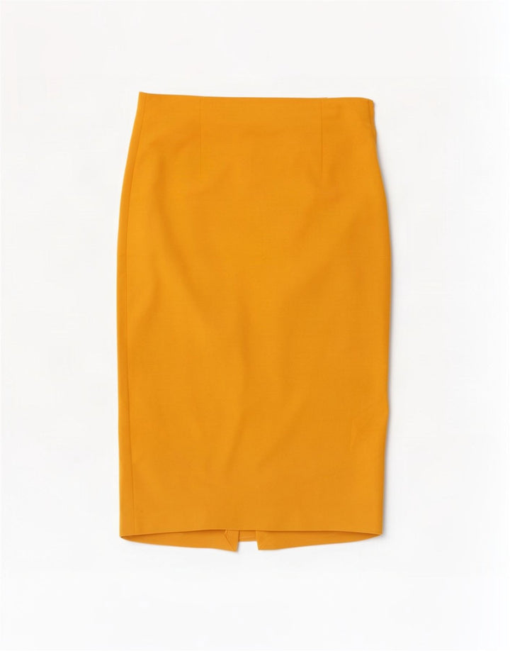 Jupe Crayon Femme Zara Large W30 Jaune
