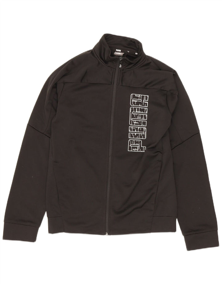 Puma Veste de survêtement graphique garçon 11-12 ans Noir Polyester