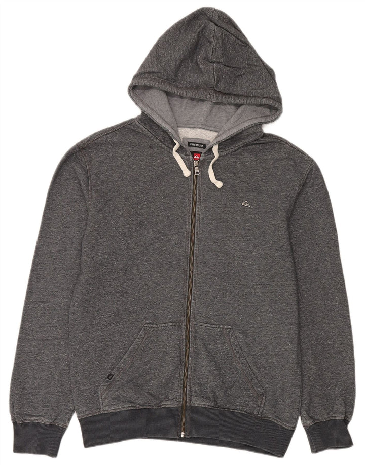 Quiksilver Sweat à Capuche Zippé Premium Homme Gris Moyen Coton