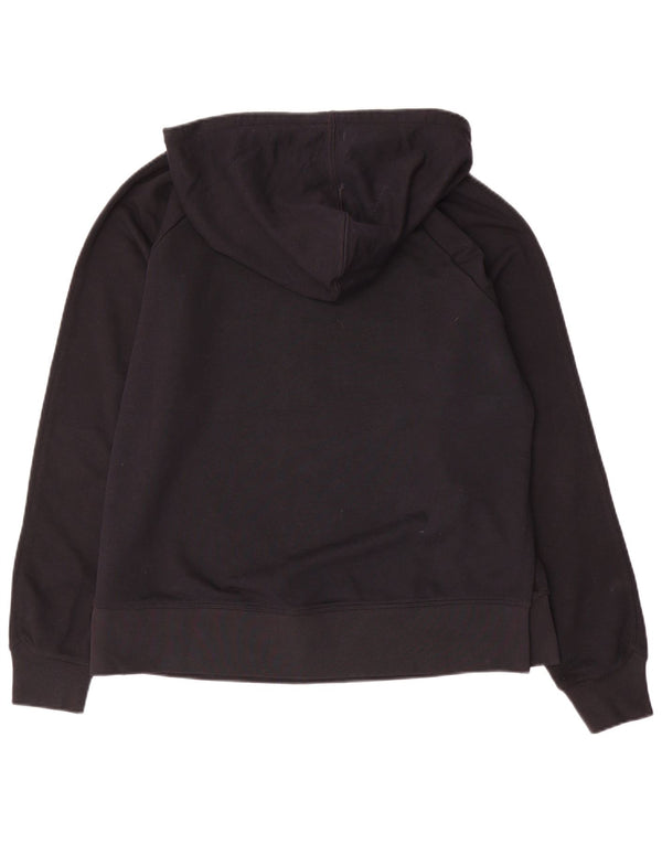 Nike Femme Dri Fit Graphic Sweat à capuche surdimensionné UK 14 Noir moyen
