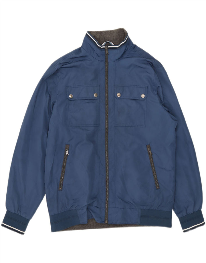 Marks & Spencer Veste Bomber Homme UK 42 XL Bleu Polyester