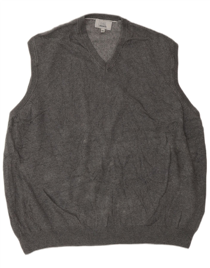 Marks & Spencer Débardeur coupe classique pour homme en coton gris 2XL