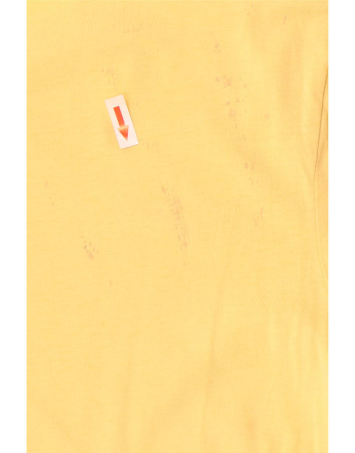 Levi's T-Shirt Graphique Femme UK 12 Jaune Moyen