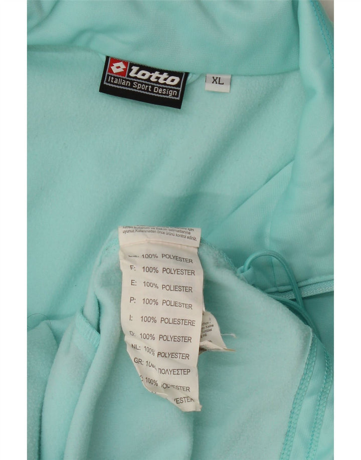 LOTTO Veste de Survêtement Femme UK 18 XL Bleu Rayé Polyester