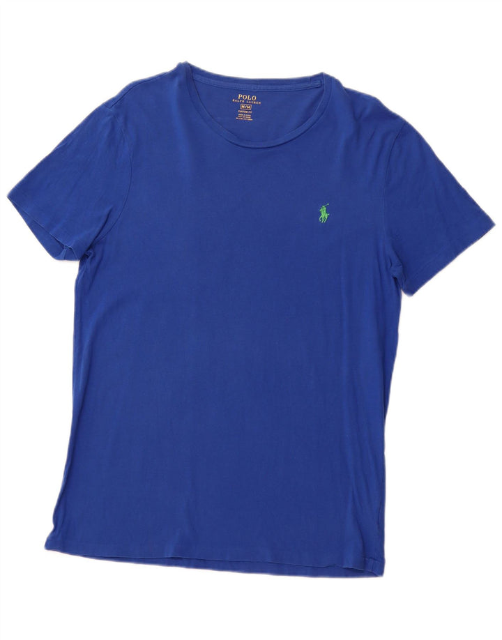 POLO RALPH LAUREN T-shirt ajusté pour homme en coton bleu moyen