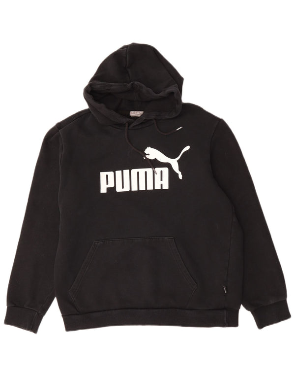 Puma Pull à Capuche Graphique Homme Noir Moyen Coton