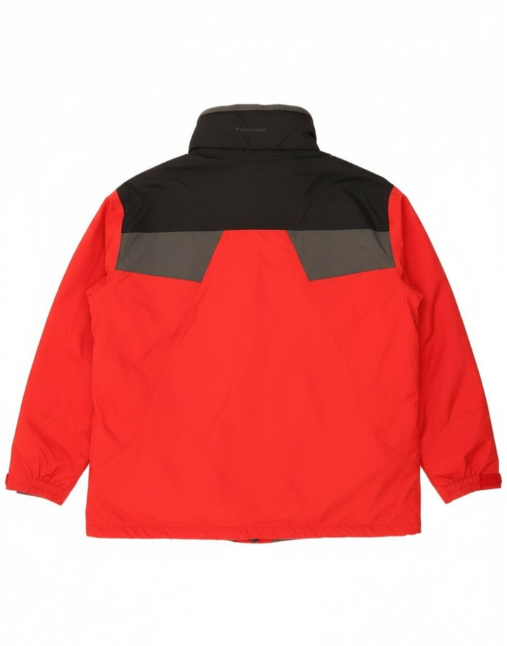 Columbia Veste coupe-vent Interchange pour homme UK 42 XL Rouge Colourblock