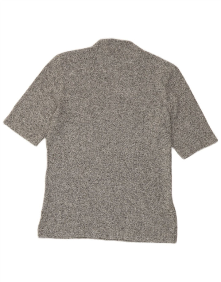 Marks & Spencer T-Shirt Femme UK 12 Gris Moyen Moucheté