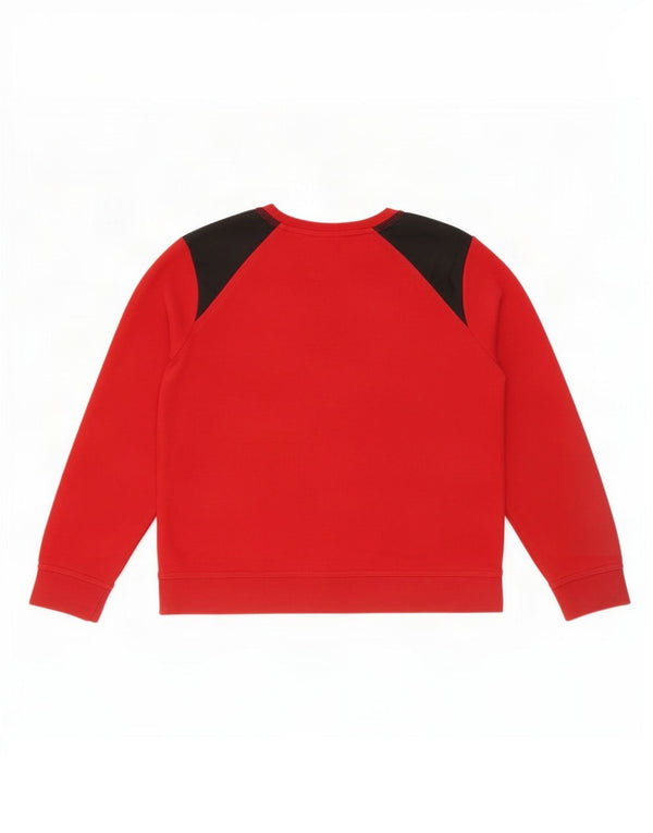 Nike Sweat-shirt graphique pour garçon 13-14 ans XL Rouge Colorblock Coton