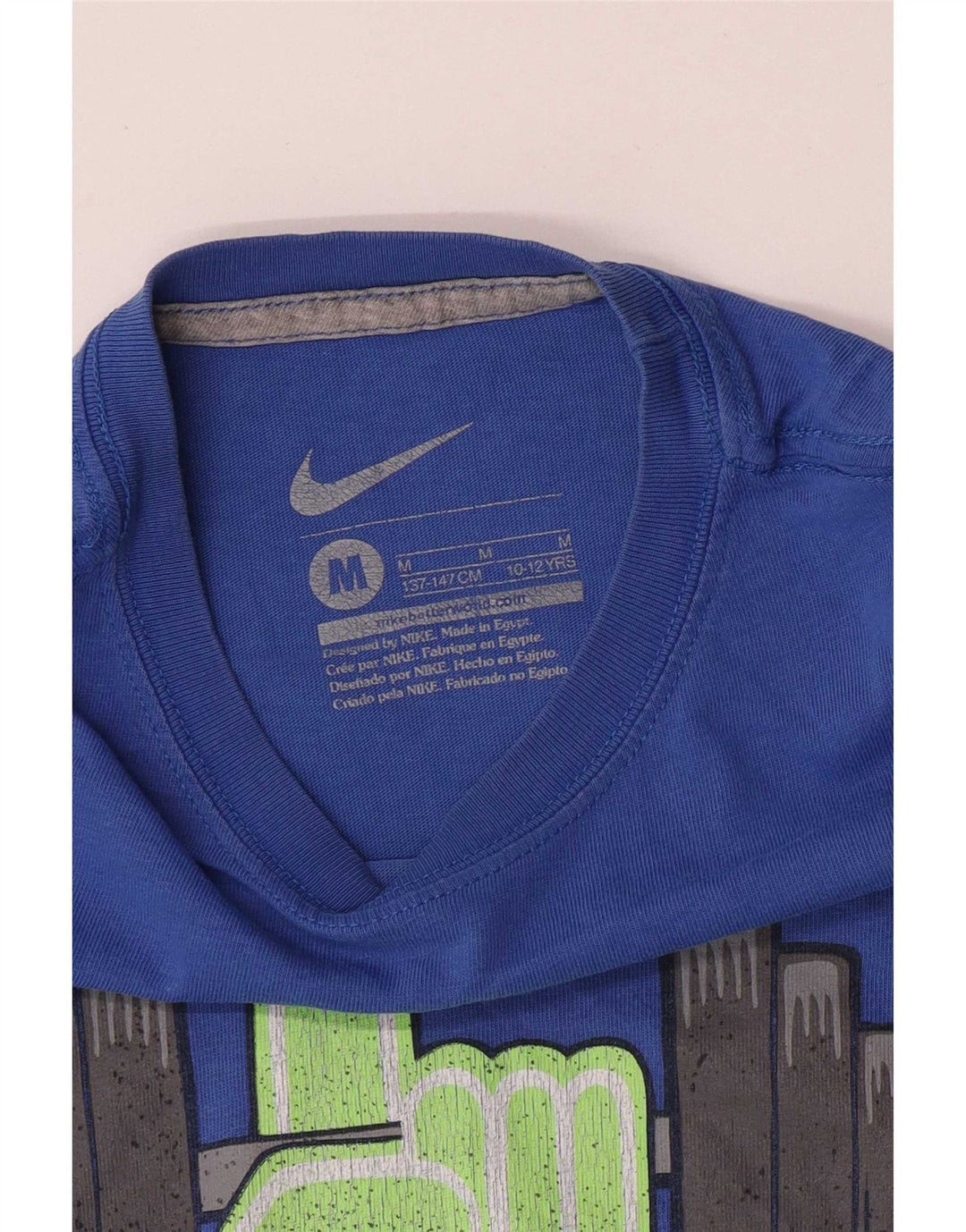 Nike Garçon Graphic T-Shirt Top 10-11 ans Bleu Moyen