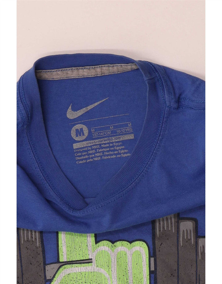 Nike Garçon Graphic T-Shirt Top 10-11 ans Bleu Moyen