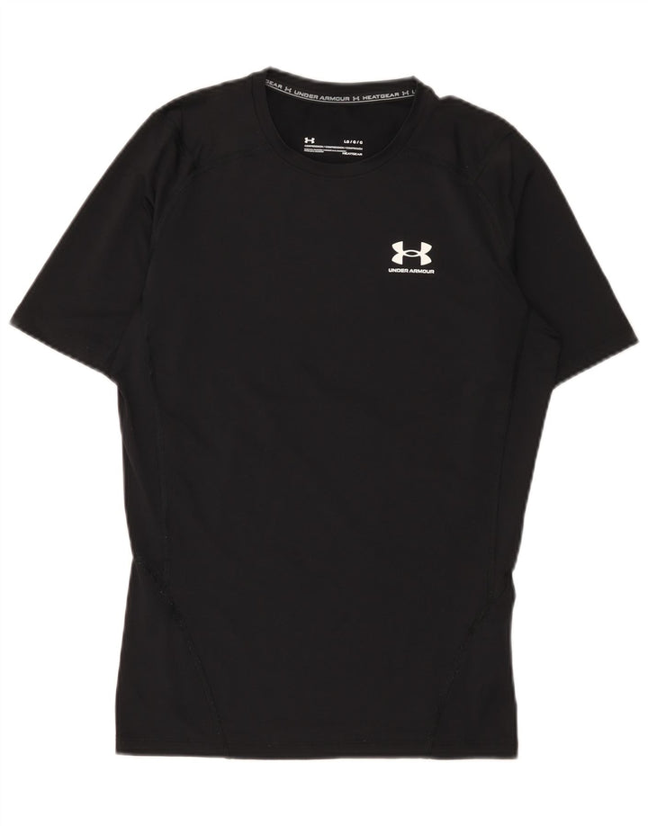 Under Armour T-shirt de compression pour homme, grand, noir, polyester