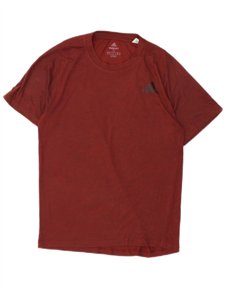 Adidas Climalite T-Shirt Top Petit Marron Moucheté