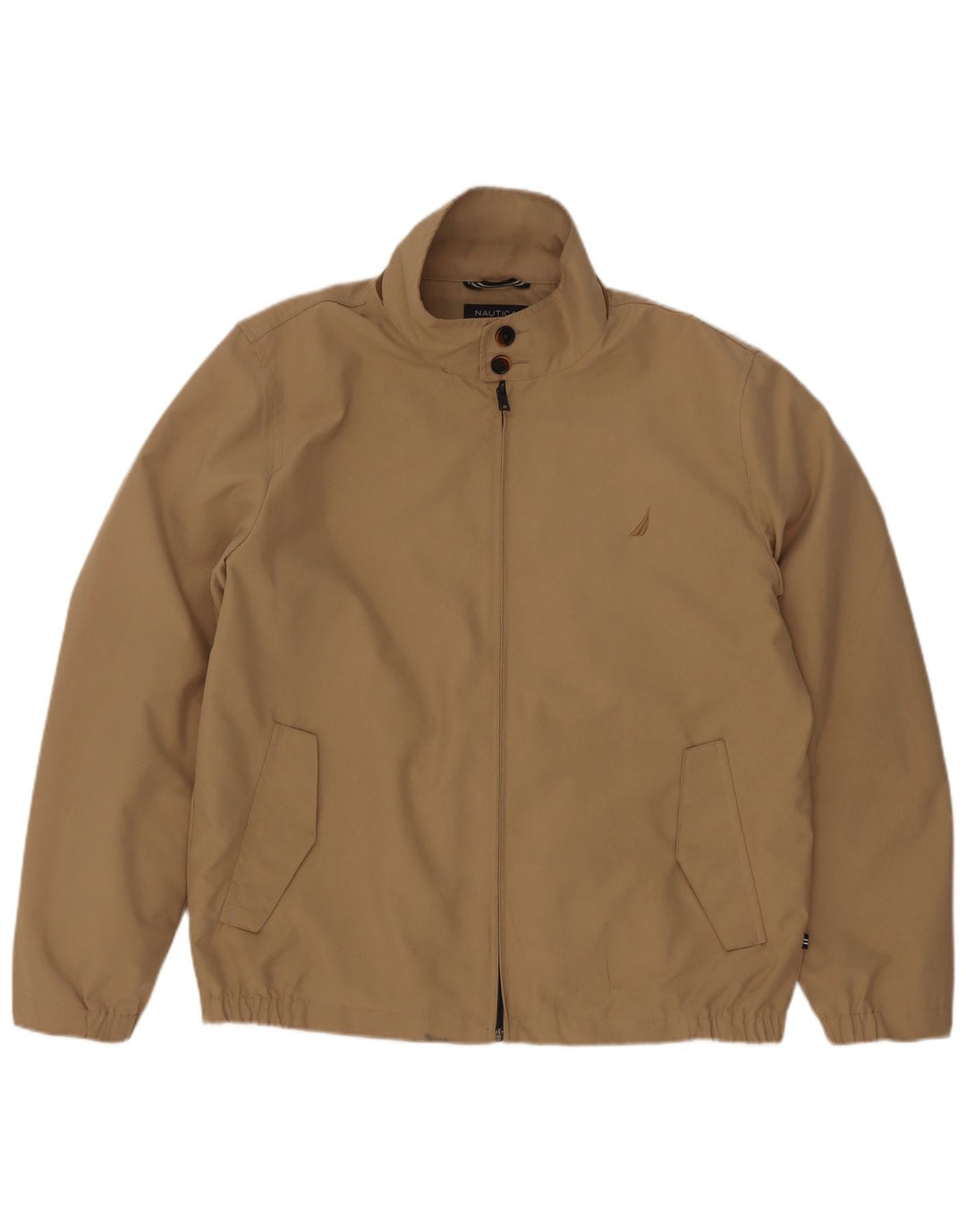 Nautica Veste Bomber Homme UK 38 Polyester Beige Moyen