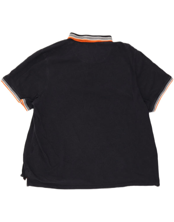 Jack & Jones Polo Homme 4XL Bleu Marine Rayé Coton