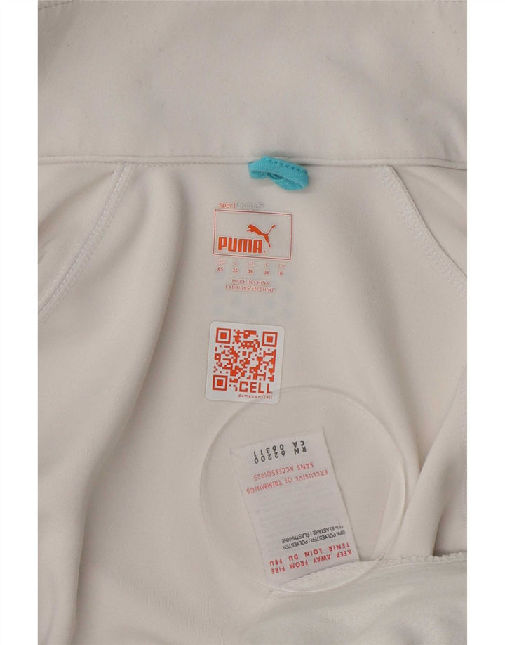 Diadora Veste de survêtement pour femme UK 8 Small Blanc Polyester