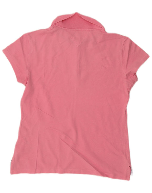 Tommy Hilfiger Polo Slim Fit pour femme UK 14 Large Rose Coton