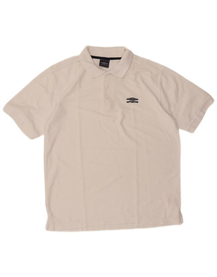 Umbro Polo Homme Grand Blanc Polyester