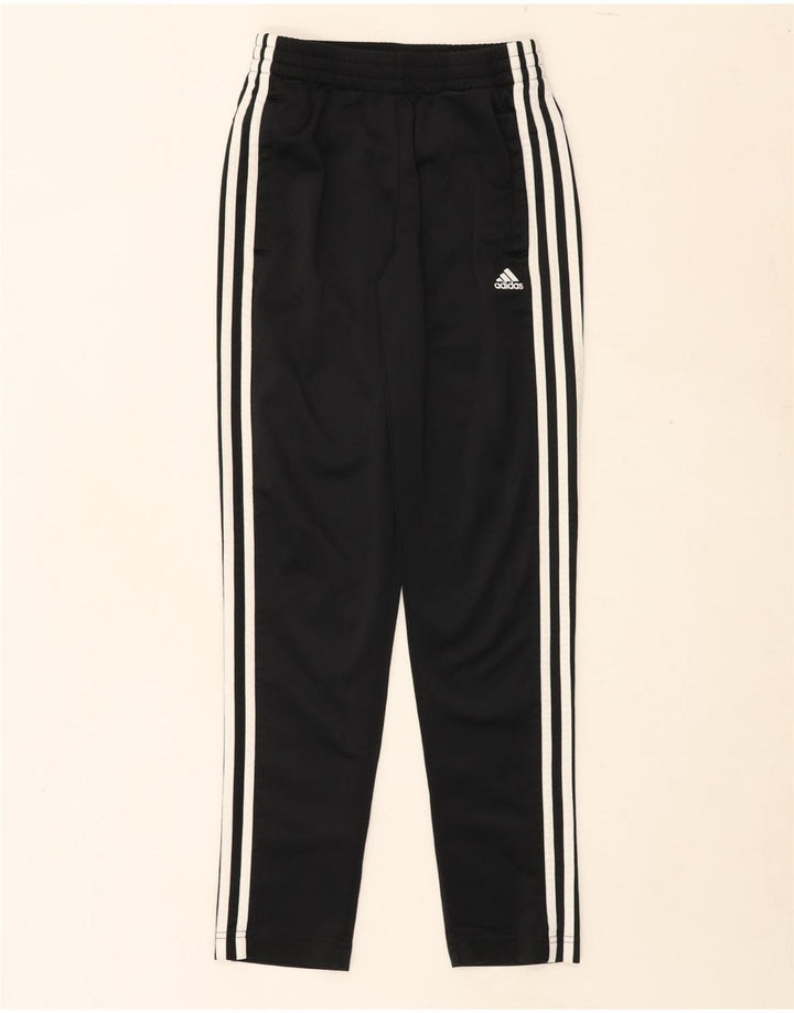 ADIDAS Boys Tracksuit Trousers 11-12 Years  Black Polyester Vintage Adidas and Second-Hand Adidas from Messina Hembry 