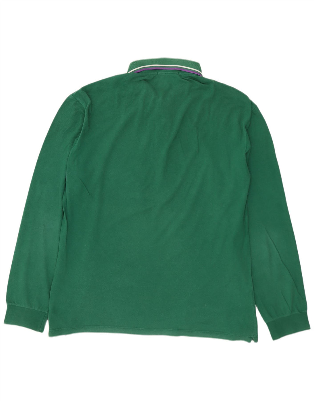FRED PERRY Polo à Manches Longues Homme Grand Coton Vert