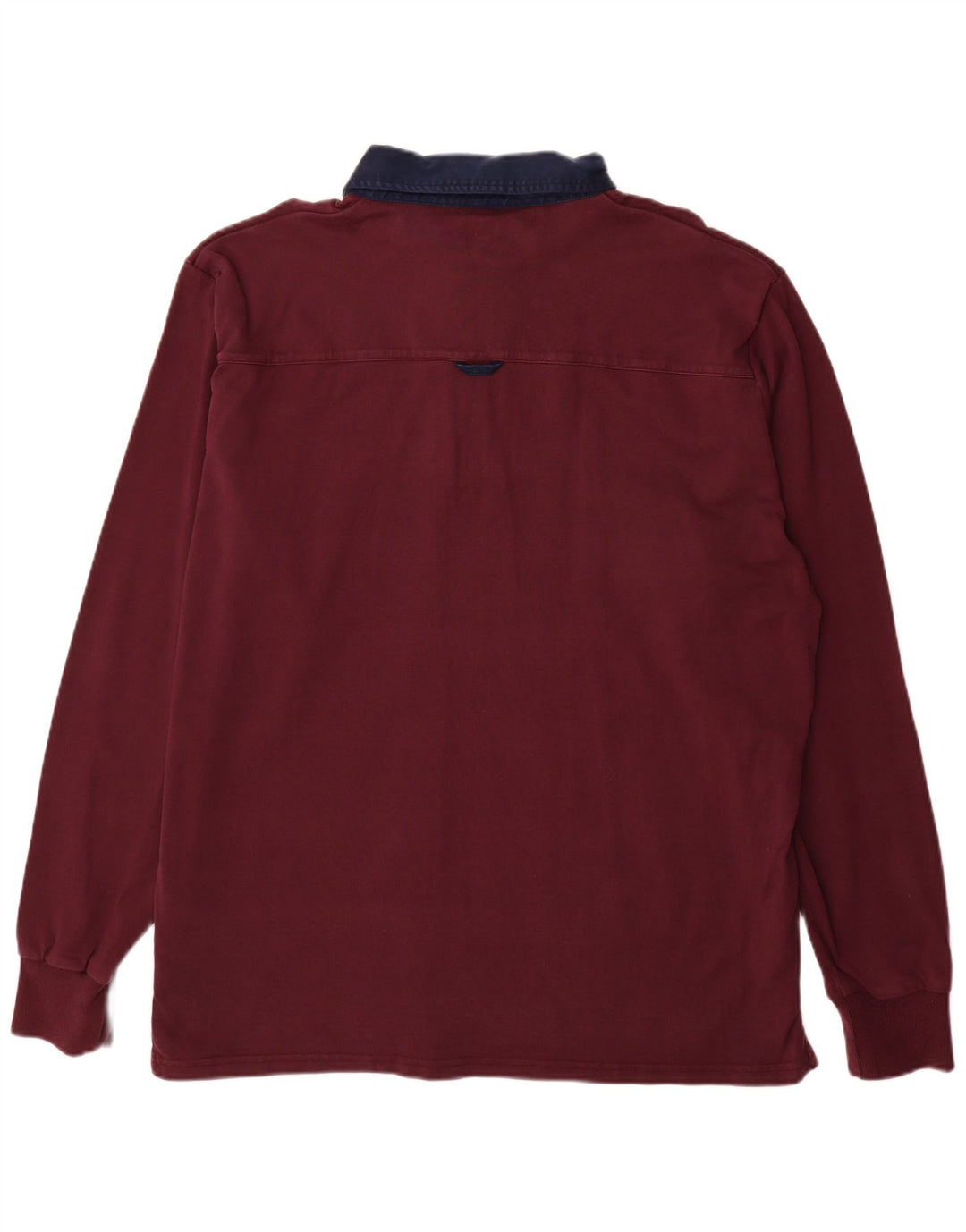 GANT Polo de rugby à manches longues pour homme 4XL en coton color block bordeaux
