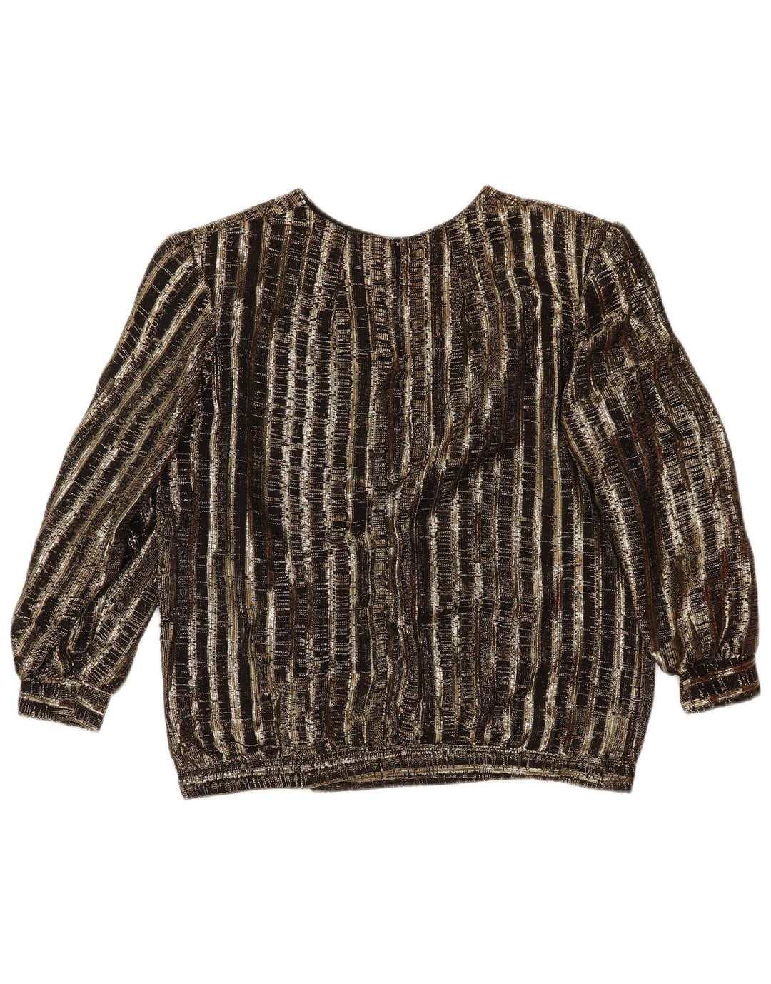 vintage Femme 2 Pièces Jupe Ensemble UK 14 Moyen W29 Brun Rayé