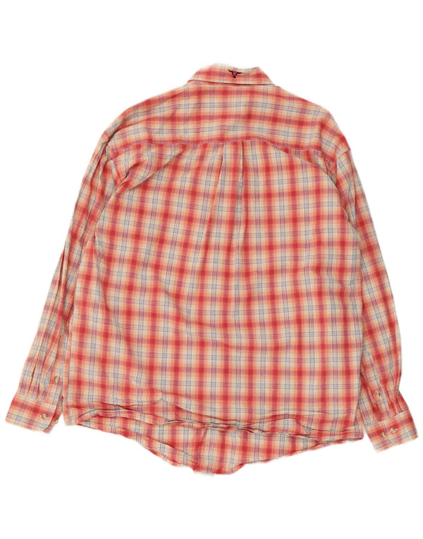 Wrangler Chemise Homme Grand Carreau Rouge Coton