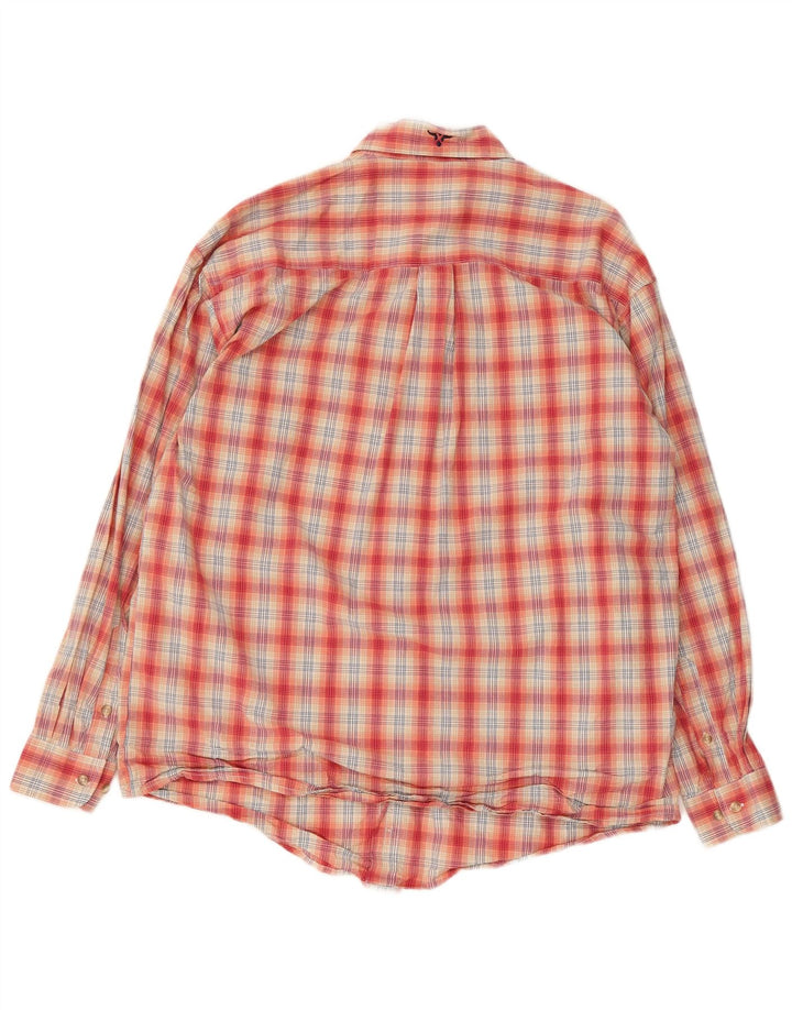 Wrangler Chemise Homme Grand Carreau Rouge Coton