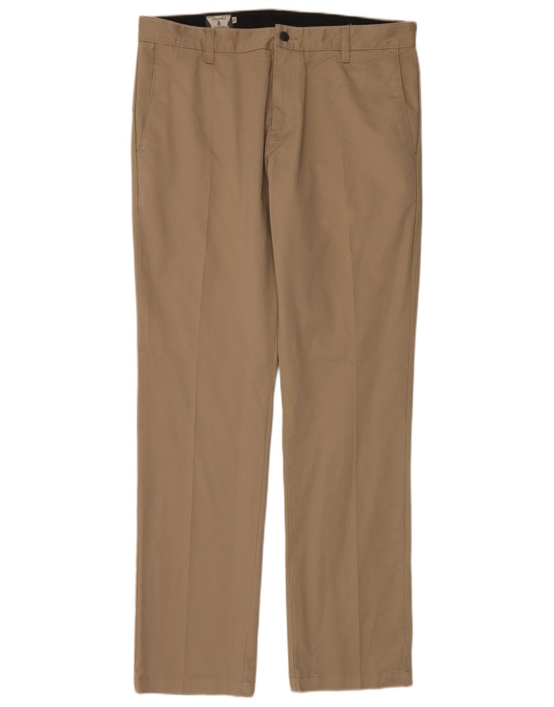 Volcom Pantalon Chino Slim Homme W36 L34 Coton Beige