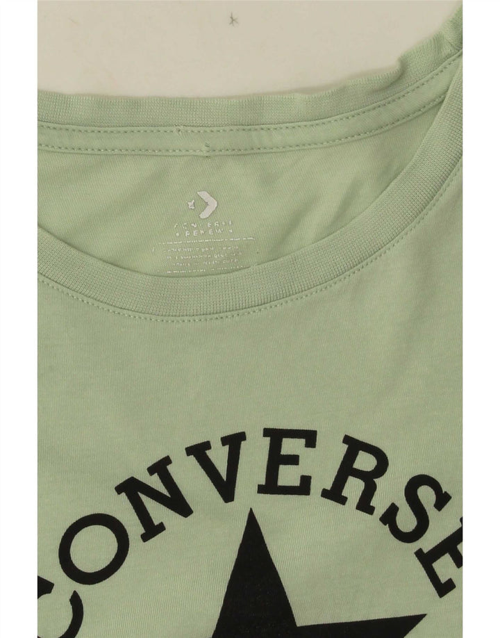 Converse T-shirt graphique pour femme UK 10 Small Vert
