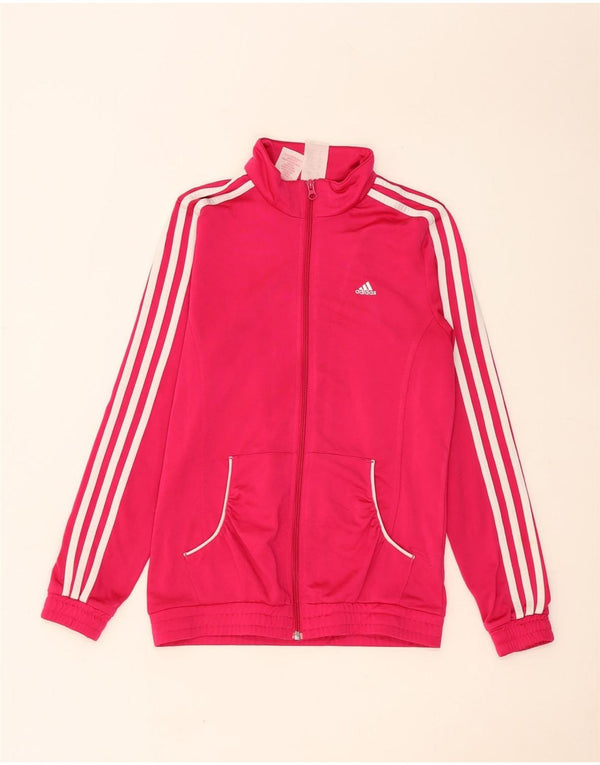 Veste de survêtement Adidas Fille 14-15 ans Rose Polyester