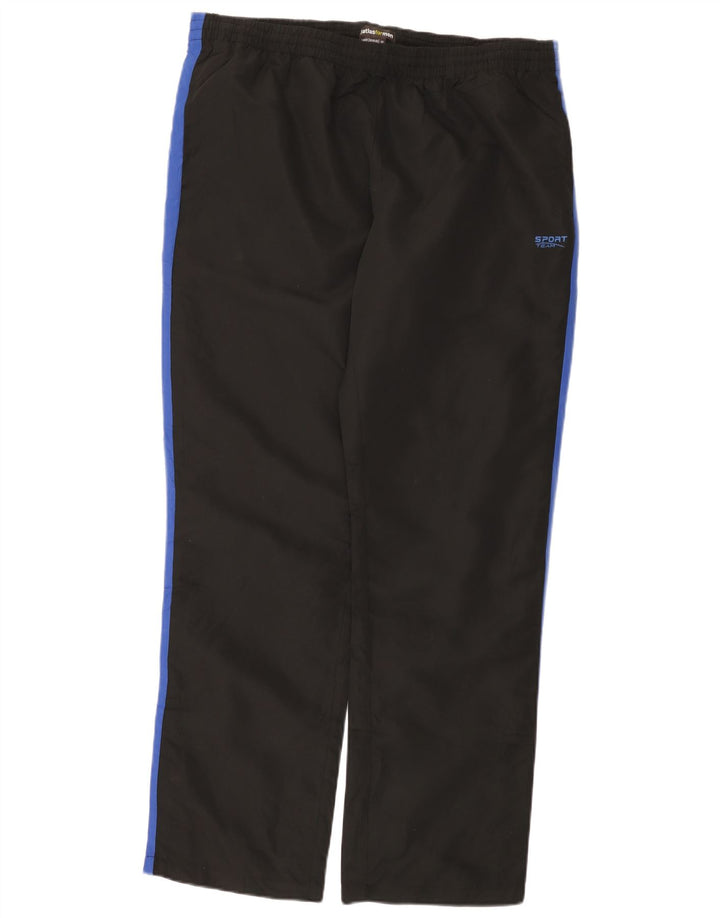 ATLAS FOR MEN Pantalon de survêtement pour homme Large Noir Colourblock Polyester