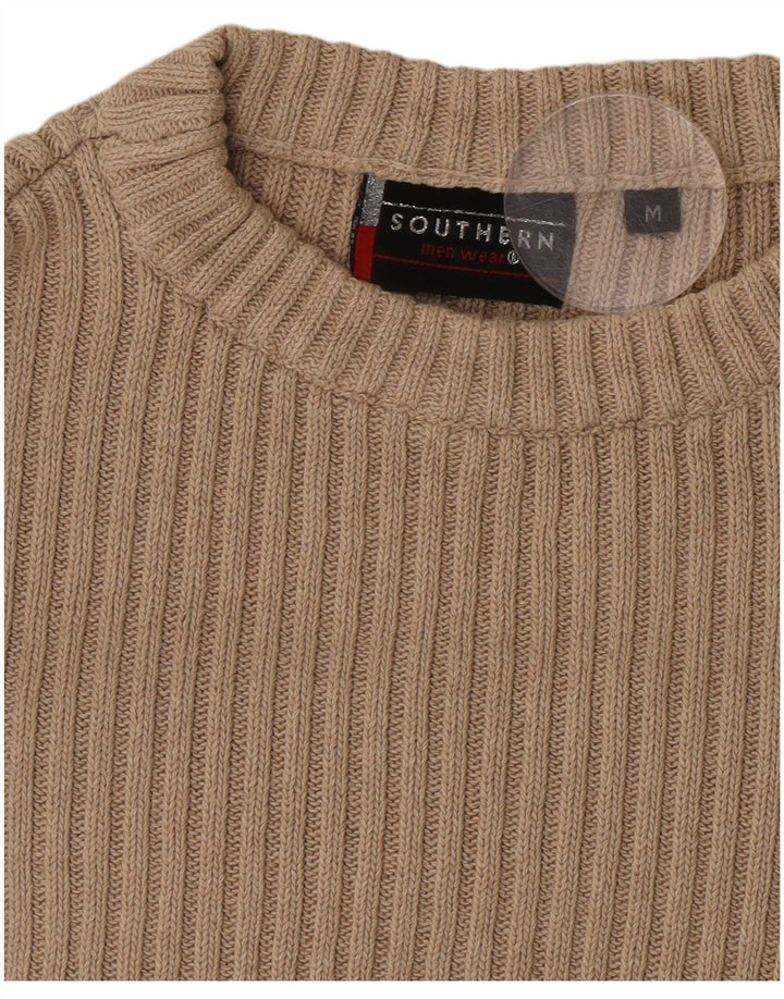 Southern Pull Graphique à Col Rond Homme Beige Moyen Colourblock