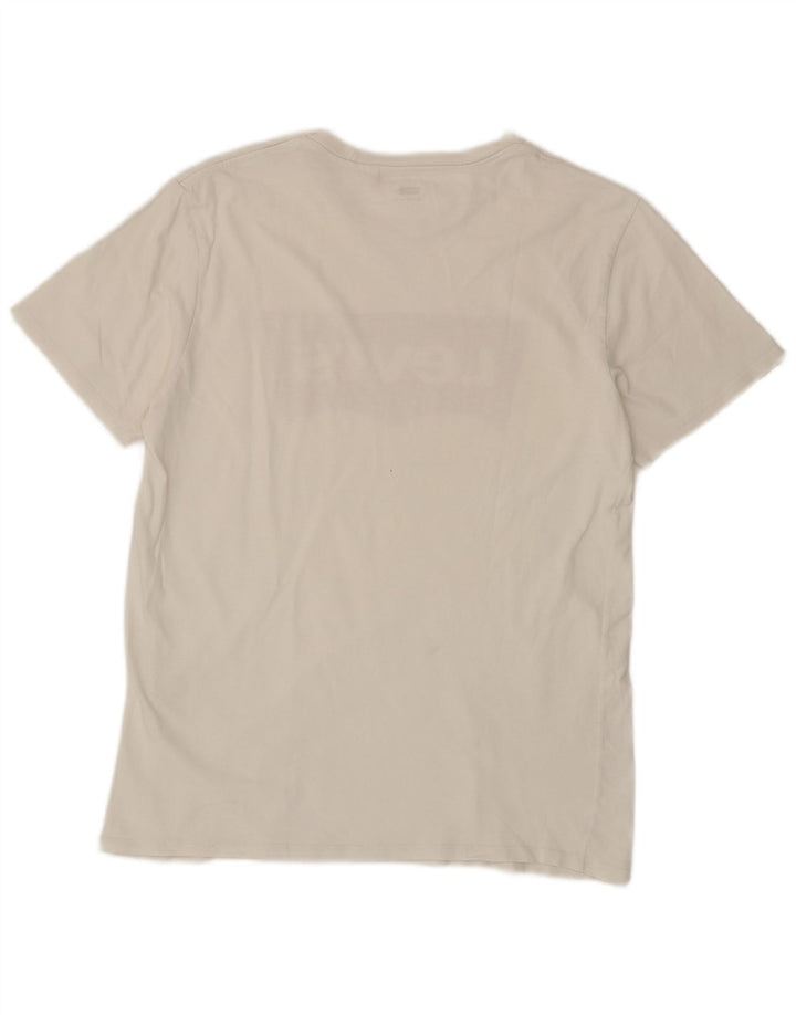 Levi's Tee-Shirt Graphique Homme Blanc Large