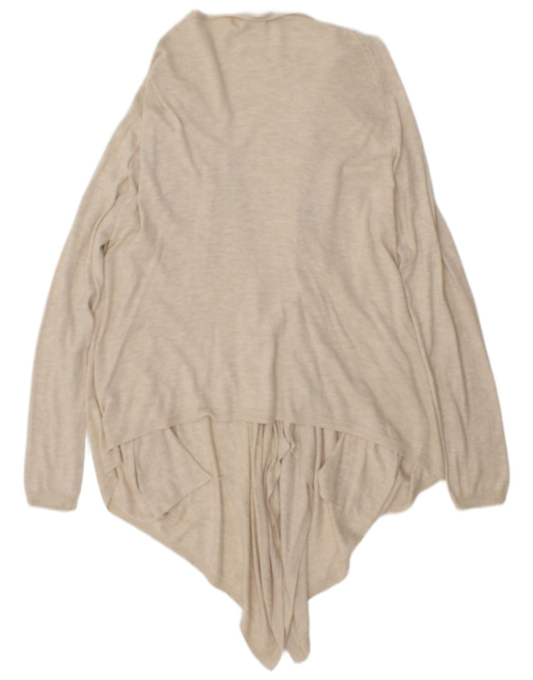 Fat Face Cardigan ouvert long pour femme UK 14 Beige moyen moucheté