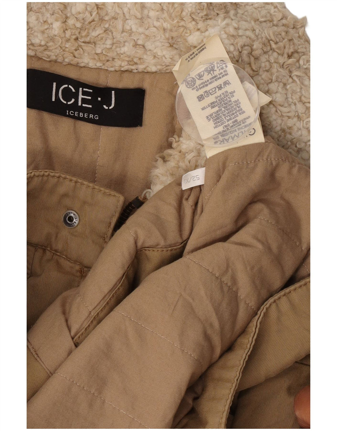 Iceberg Veste Utilitaire Homme IT 52 XL Beige Coton