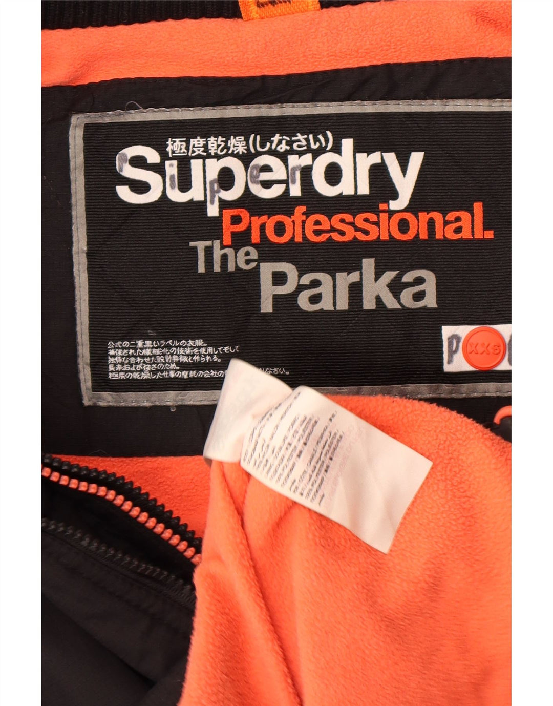 Superdry Parka à capuche pour femme UK 2 2XS Noir