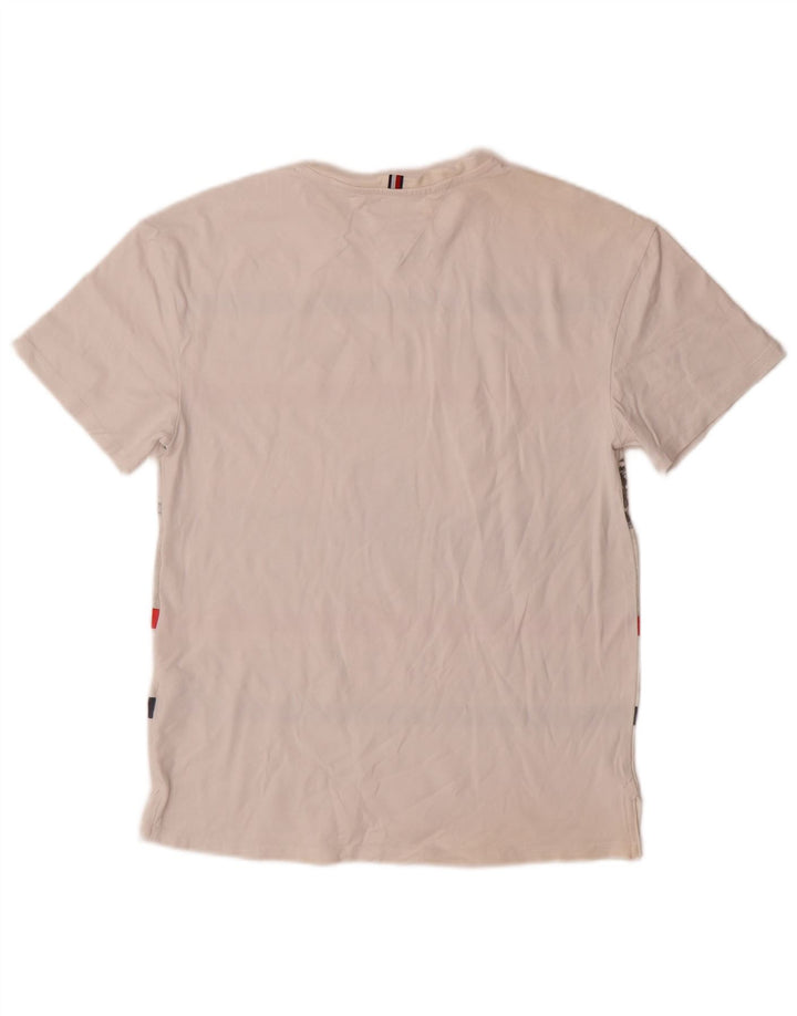Tommy Hilfiger T-Shirt Graphique Garçon 13-14 ans Blanc Cassé Coton